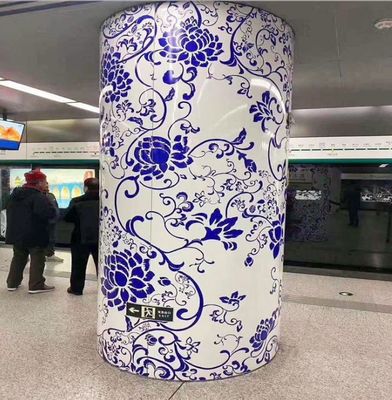 Folha de telhado de alumínio de revestimento de alumínio de coluna de design moderno personalizado 3 mm