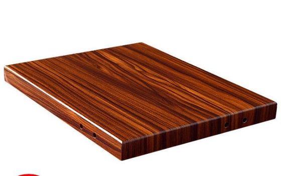 Veneer de alumínio de mármore de grãos de madeira personalizável para arquitetura personalizada