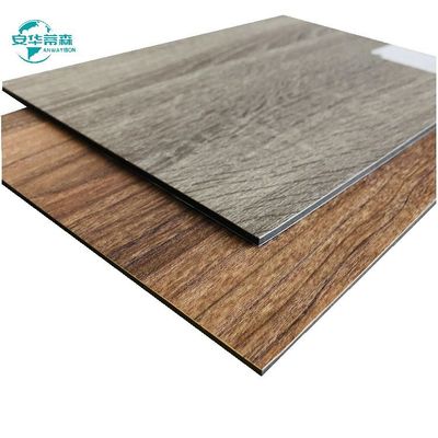 2440 mm Grão de madeira revestimento de parede exterior revestimento Pvdf ACP 6 mm