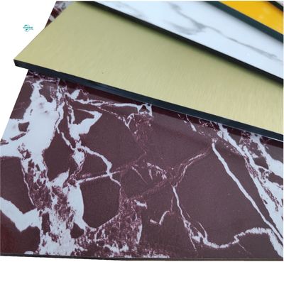 Instalação fácil Acp folha de mármore Design exterior Acp revestimento superfície fosca